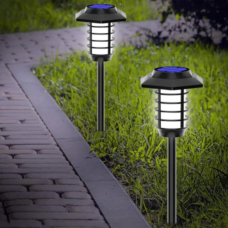 

Уличный светодиодный фонарик на солнечной батарее, водонепроницаемый мерцающий садовый декоративный светильник для ландшафта, газона, све...