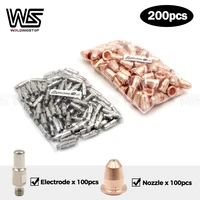 electrodes pr0110 nozzle tips pd0116 08 s25 s45 plamsa cutter torch trafimet style 200pcs