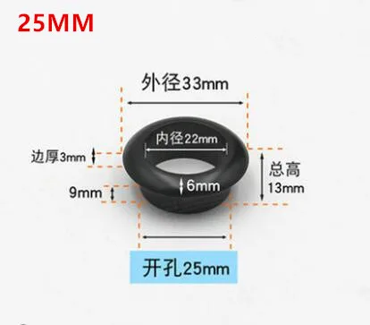 25MM Компьютерный стол из цинкового сплава кабельные втулки Заглушка с отверстием для проводов шкаф вентиляционный декоративный кольцевой кабель Выпускной канал мебель оборудование - Цвет: 25MM