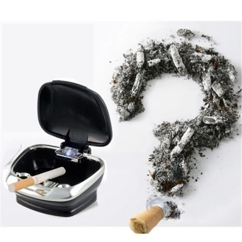 Автомобильная сигаресветильник с подсветкой USB зарядка синий светодиодный