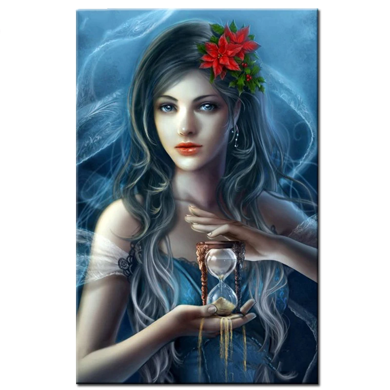 100% полноразмерная 5D картина из страз сделай сам вышивка крестиком песочные часы