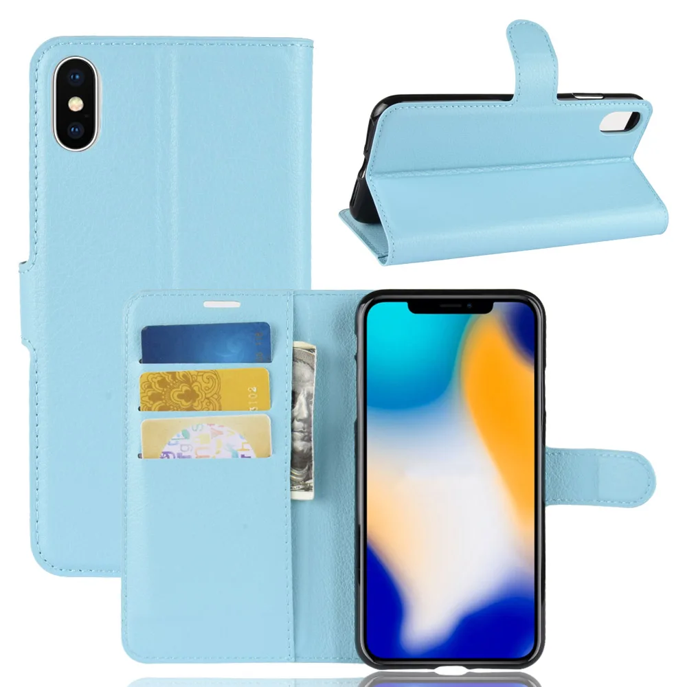 Кожаный флип-чехол для iphone 6 6splus 7 8 8plus X XS XR максимальный чехол телефона | Мобильные
