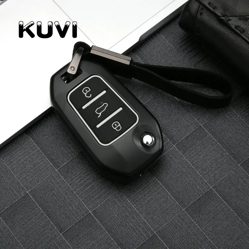 Цинковый сплав флип-ключ для автомобиля чехол для peugeot 508 301 2008 3008 408 Citroen C4 кактус C5 C3 C4L Сумка-Футляр для ключей Автомобильный держатель для укладки