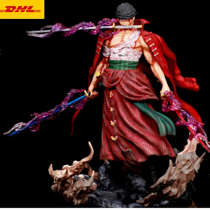 

20.8 " DS ONE PIECE Statue Roronoa Zoro Pirate Hunter Bust Original Version 1/4 Full-Length Portrait GK Action Figure Toys 51CM