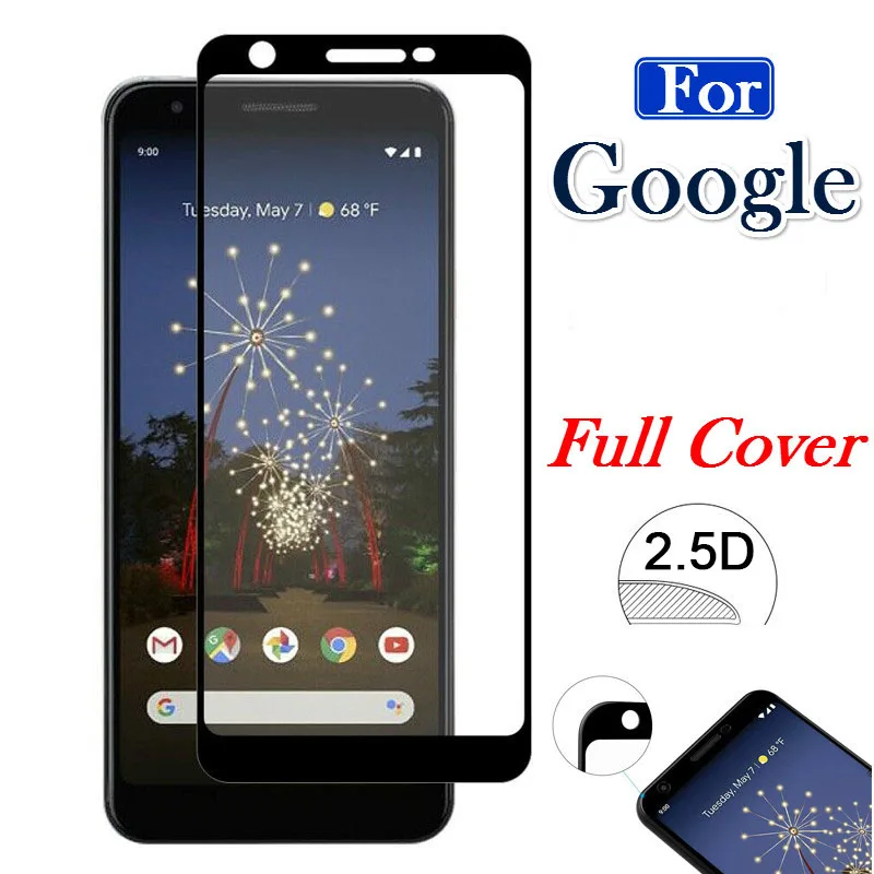 Полностью покрывающее закаленное Стекло для Google Pixel 5 4 3A 3 XL 2XL 3XL 3axL Pixel2 Pixel3 Pixel4 4A 5G