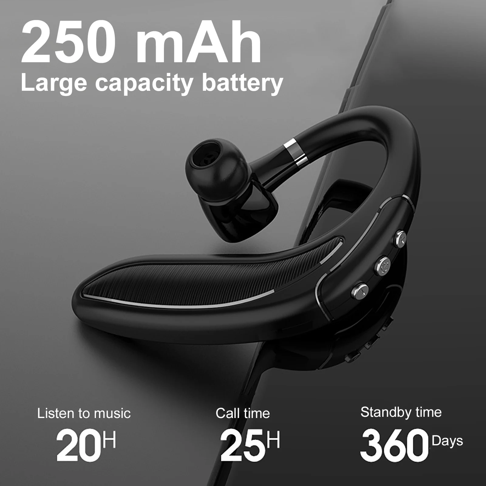 2020 стерео беспроводные наушники Bluetooth 5 0 с крючком бизнес-гарнитура микрофоном
