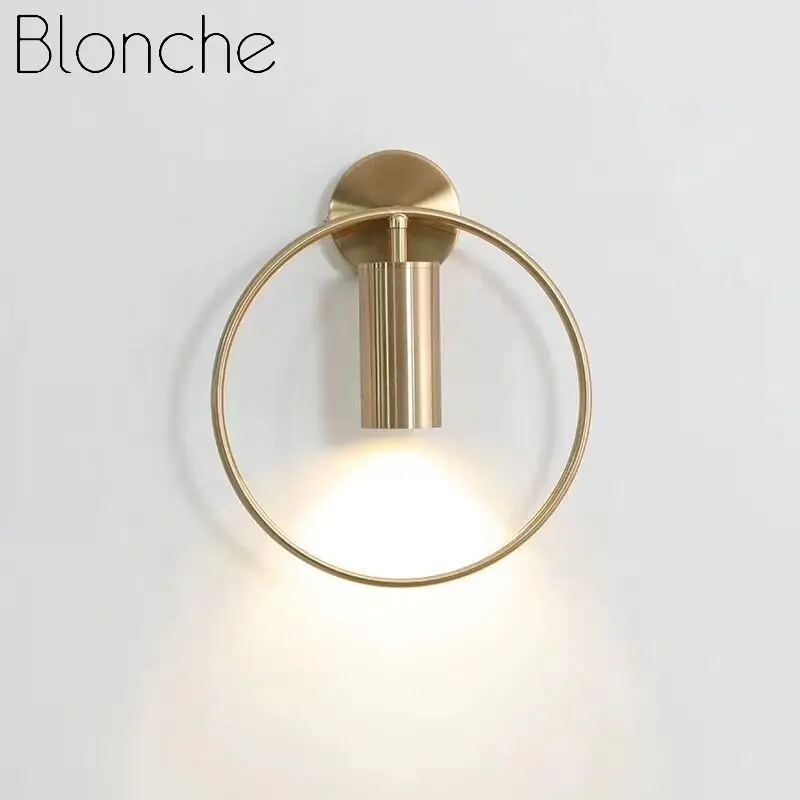 Современный минималистичный настенный светильник металлический светодиодный