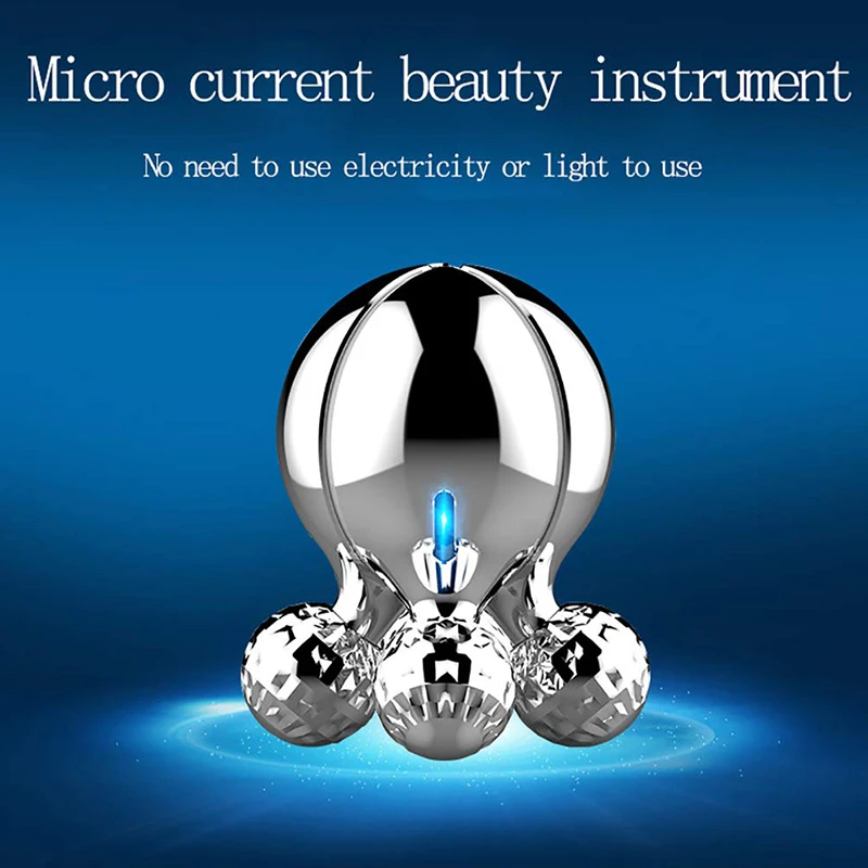 4d роликовый массажер для похудения лица и тела с 4 металлическими колесами