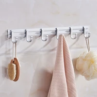 dual purpose punch free wall hooks bathroom kitchen aluminum alloy clothes hooks towel rack coat hook wall hanger hardware hook
