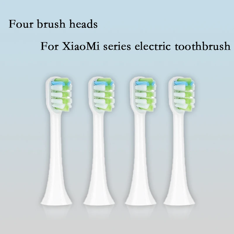 4 white brush heads Сменные насадки для зубных щеток Xiaomi, электрические насадки для зубных щеток SOOCAS SOOCARE X3 Xiaomi Mijia, насадки для зубных щеток 5 - Цвет: 4 white brush heads