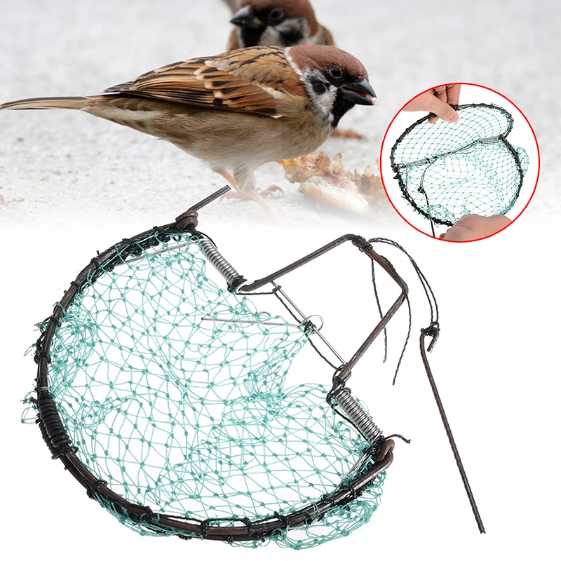 

Practical Outdoor Tool Bird Net Trap Sparrow Pigeon Starling Birds Foldable Net Mesh Trap Hunting Tools 20cm For Outdoor Hunting