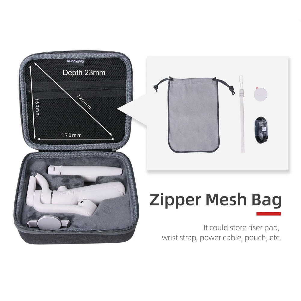 

Portable Storage Bag Outdoor Carrying Box Case for DJI OM 5 Handheld Protective Handbag Stabilizer Gimbal Accessories