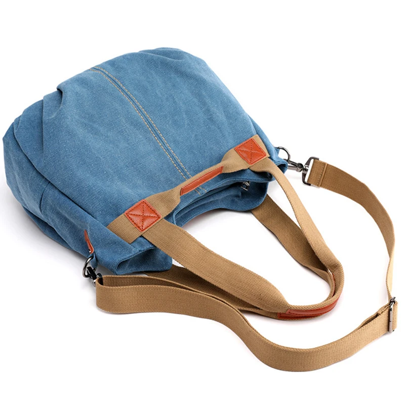 

Retro Hot Hand bags Casual Women's Tote bag High Capacity Women Shoulder Crossbody Bags Female Canvas cloth bag designer bags