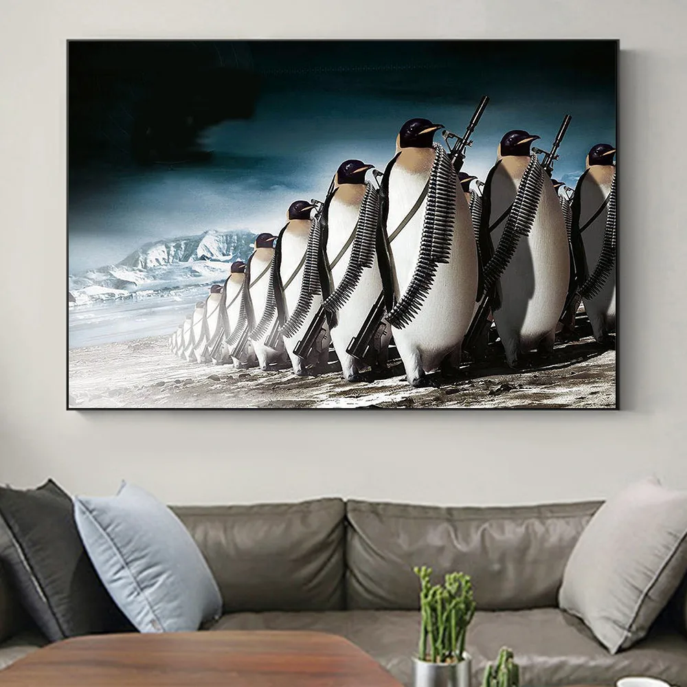 Картина на холсте ваше домашнее животное постеры и принты с вооруженным животным