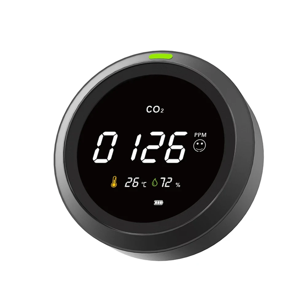 

Carbon Dioxide Detector Gas Analyzer Multifunctional Air Quality Monitor CO2 Gas Detector HCHO Temperature and Humidity Meter