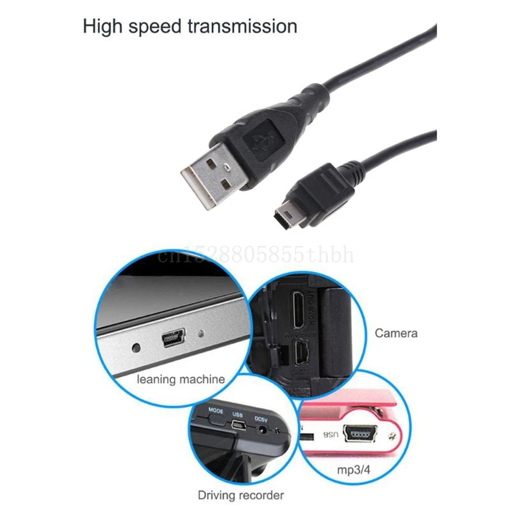 0 8 м Мини USB кабель Mini к мини USB-кабелю 5 Pin B для MP3 MP4 плеера камеры | Электроника