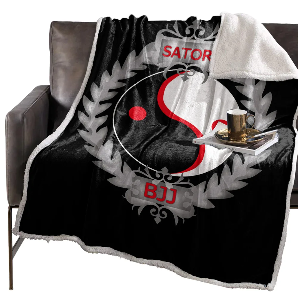 Китайские восемь диаграмм черное фоновое одеяло цветочное Флисовое для детей