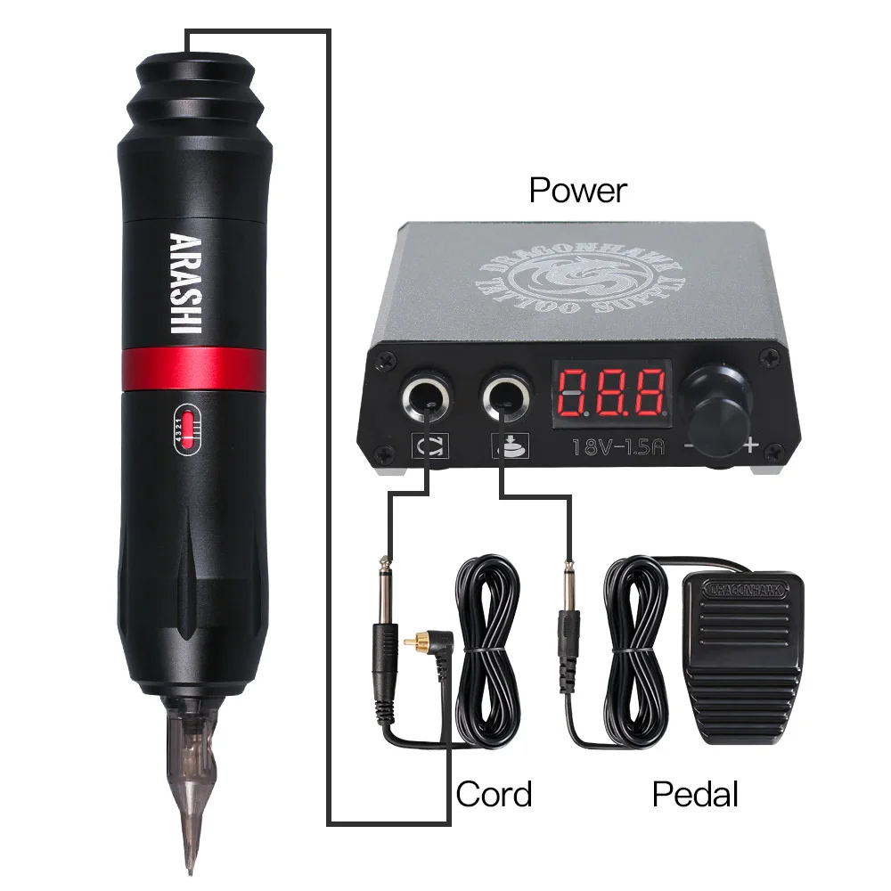 Полный комплект для тату ротационная ручка набор мини стиль Перманентный