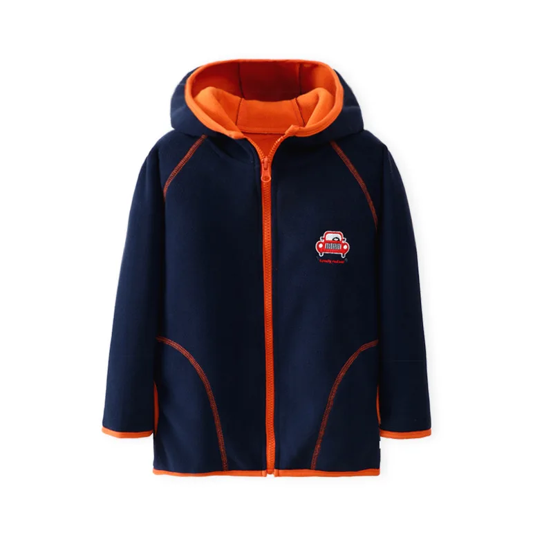 Осеннее пальто для мальчиков детская теплая флисовая ткань маленьких девочек