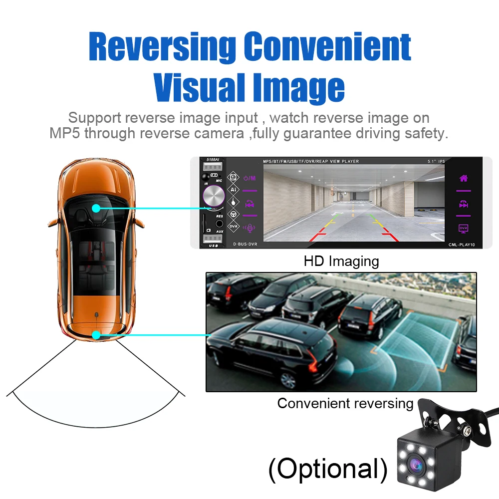 Автомобильный MP5-плеер с поддержкой Bluetooth 4 2 usb сенсорный экран 5 1 дюйма |
