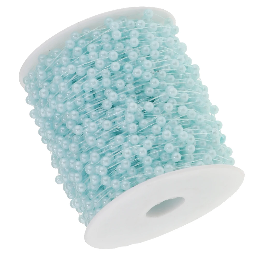 60 м/197ft хрустальные жемчужные бусины цепочка гирлянда нити Свадебная вечеринка DIY