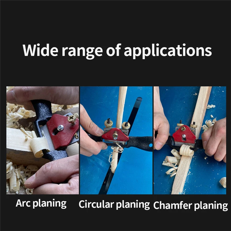 

10 Inch Adjustable Plane Spoke Shave Cast Iron Woodworking Corner Trimming Planer Deburring Edge Chisel Hand Tool with Screw