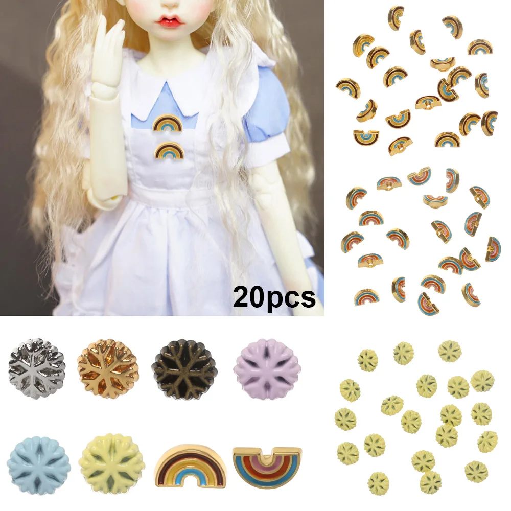 Металлические Мини-пуговицы для одежды 5 мм 20 шт. | Игрушки и хобби