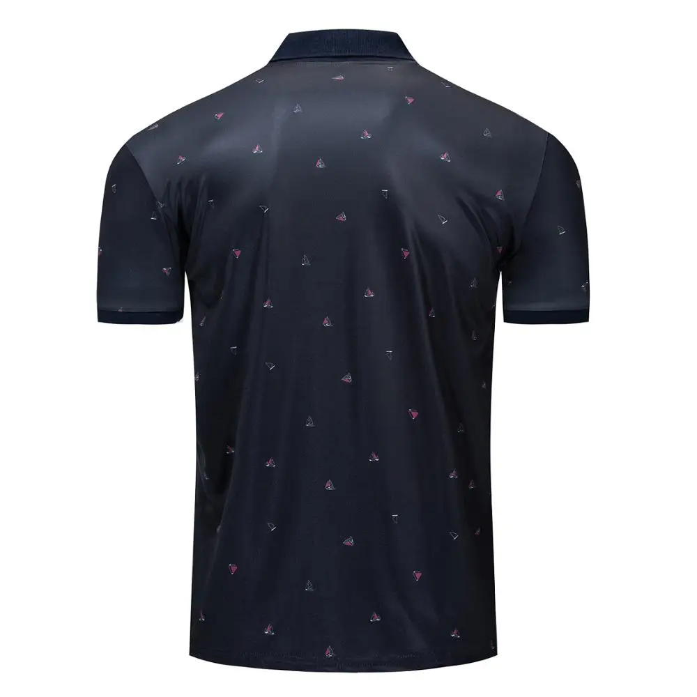 Рубашка поло мужская с коротким рукавом короткий рукав винтажный принт