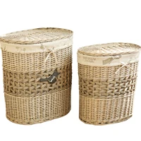 ttlaundry basket rattan wicker woven dirtyclothes storage basket woven organizing box toy storage box dirty clothes bucket large