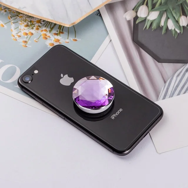 Фиолетовый Универсальный держатель для телефона для iPhone X Max samsung Xiaomi Air Bag телефон расширяющийся Стенд Поддержка пальцев растягивающий кронштейн - Цвет: Фиолетовый