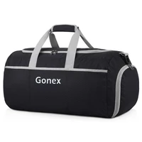 gonex 90l travel duffle bag package lightweight handbag luggage suitacase bags for men women vacation outdoor sports gym black