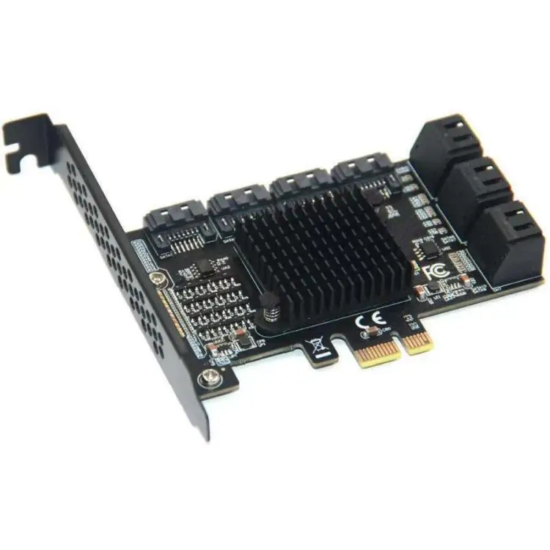 

Плата расширения PCI-E SATA, 1X до 10 портов, SATA3.0, 6 Гбит/с