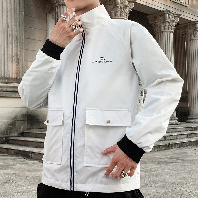 Мужская дышащая ветровка удобная верхняя одежда большие размеры M-4XL |