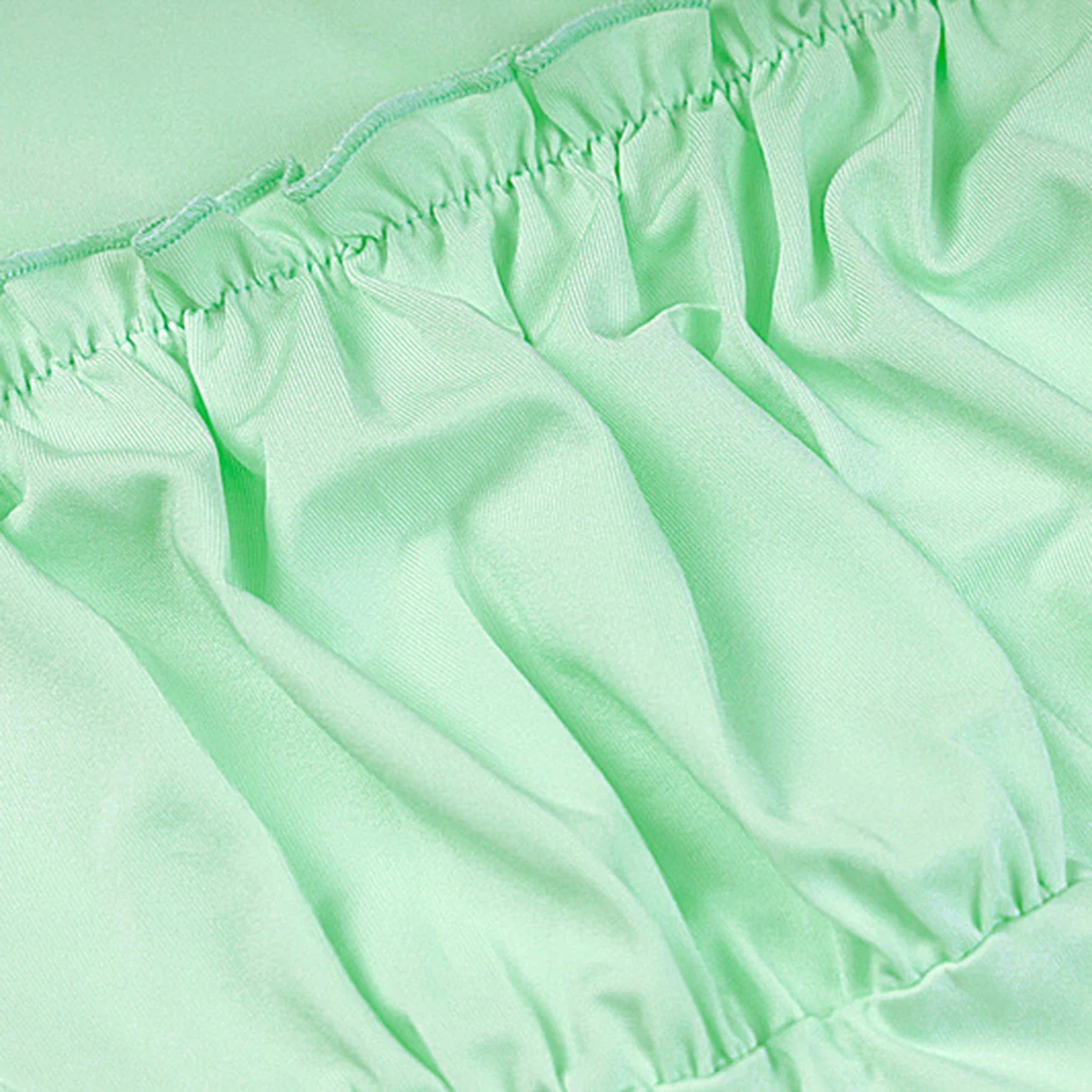 

Women Long Sleeve Solid Color Top Pleated Blouse Summer Sweet Autumn Young Ladies Fashion Crop Top