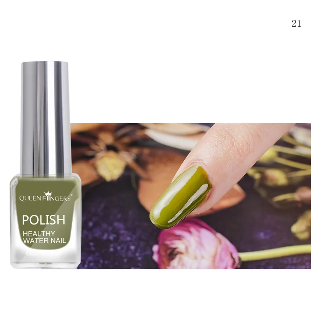 25 цветов Отшелушивающий лак для ногтей Vernis Ongle Lakiery Hybrydowe на водной основе чистый телесный серебряный цвет Лак Блеск для ногтей H7