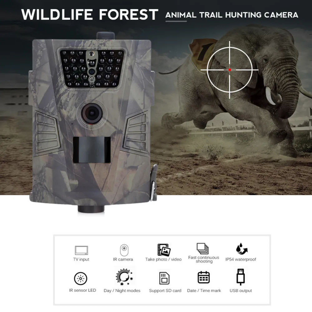 HT-001B HT-001Trail камера 12MP 1080P 850nm светодиодный охотничья камера с ночным видением дикая природа животные фото ловушки охотничья камера