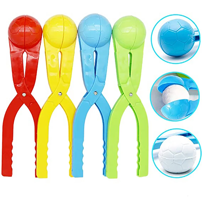 

1PCs Plastic Snowball Maker Cartoon Winter Snow Mold Tool for Snowball Fight Outdoor Fun