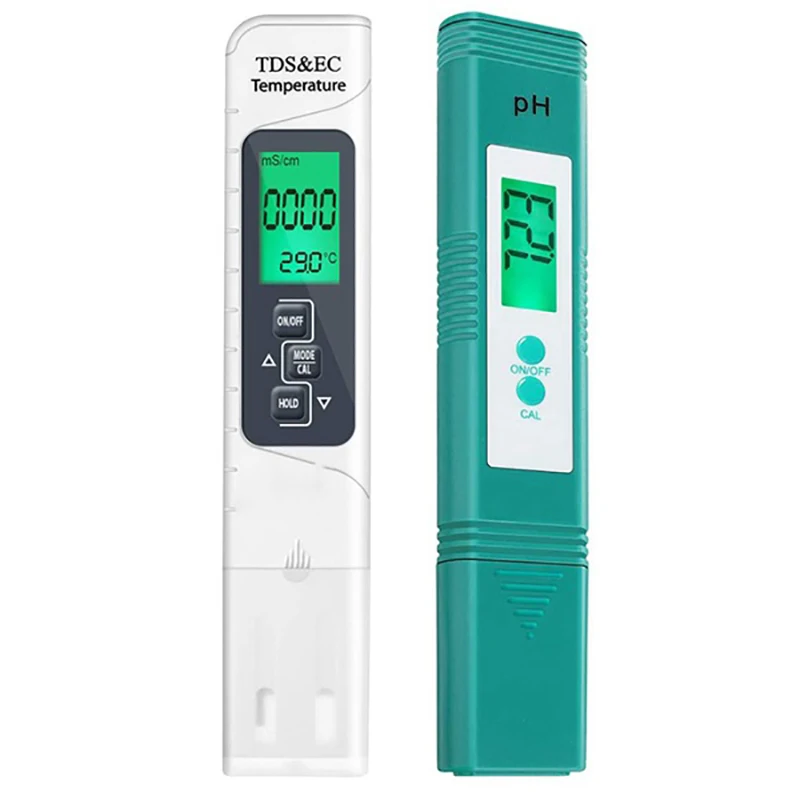 

Digital PH Meter And TDS Meter With TDS PH EC Temperature,0-14 PH Measurement Range,Water Quality Tester For Hydroponics