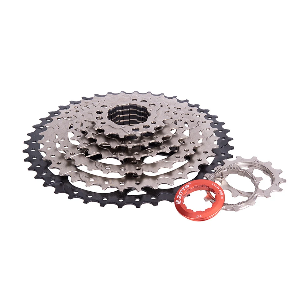 

Bike Cassette Plated-Steel 8-Speed 11-42T Bicycle Flywheel for MTBs, Road Bikes