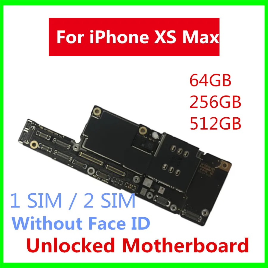 Оригинальная разблокированная материнская плата для iPhone XS Max с/No Face ID 64 Гб 256 ГБ 512 ГБ для iPhone XS Max логическая плата с системой IOS