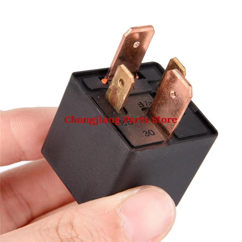 

28mmX28mmX25mm Waterproof Heavy Duty Relay 4Pin DC 24V 12V 80A JD1912 Automotive Car Relay