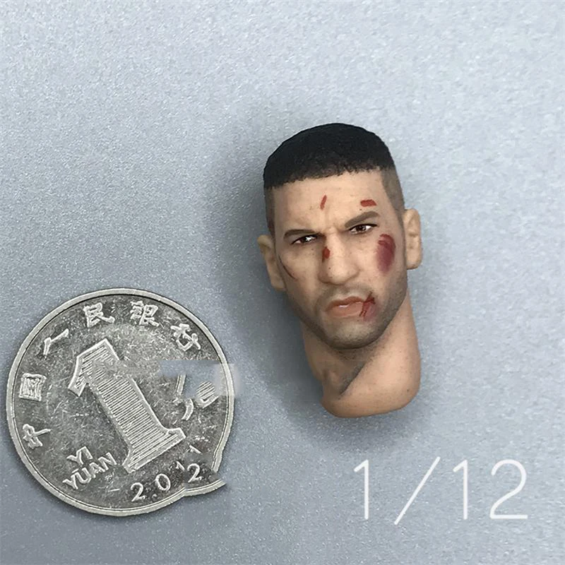 

For Fans Collection Scale 1/12 American Male Punish Head Sculpture Conflict War Version For 6inch Doll Figures