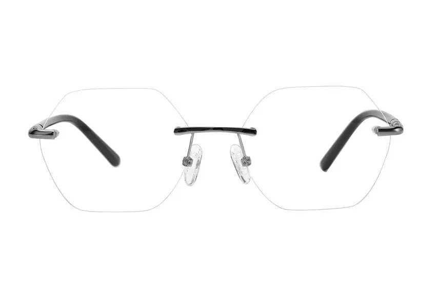 

Framless Retro Unisex Pure Titanium Progressive Multi-focal Lens Eyewear Brand Design See Near Far Rimless Reading Glasses