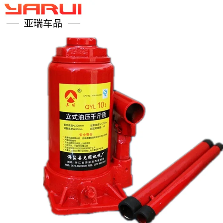 Автомобильный гидравлический вертикальный домкрат с 10T10 тонн ручной вращения