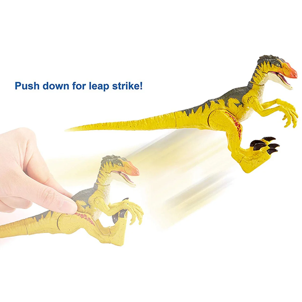 

Jurassic World Blue Dinosaur Savage Strike Dilophosaurus Action Figure Toys Dino Velociraptor for Kids Christmas Birthday Gift