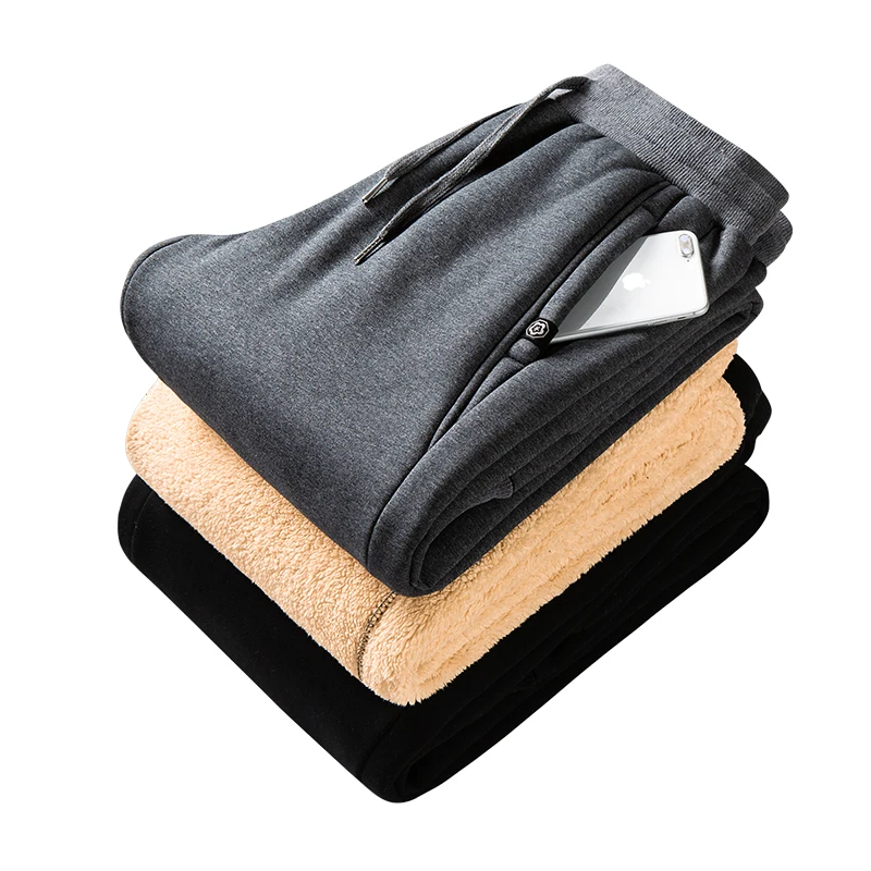 Мужские спортивные штаны из хлопка и флиса для фитнеса |