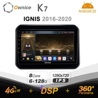 k7 ownice 6g128g android 10 0 car radio for suzuki ignis 2016 2020 multimedia dvd audio 4g lte gps navi 360 bt 5 0 carplay