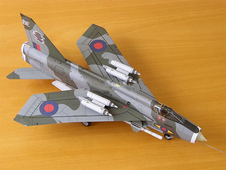 

Paper model 1:33 British Lightning Fighter F Mk.6 aircraft model manual DIY