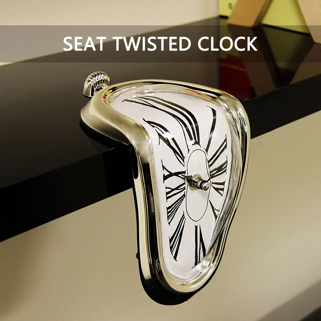 

Novel Surreal Melting Distorted Wall Clocks Surrealist Salvador Dali Style Wall Watch Home Decoration Gift Home Garden