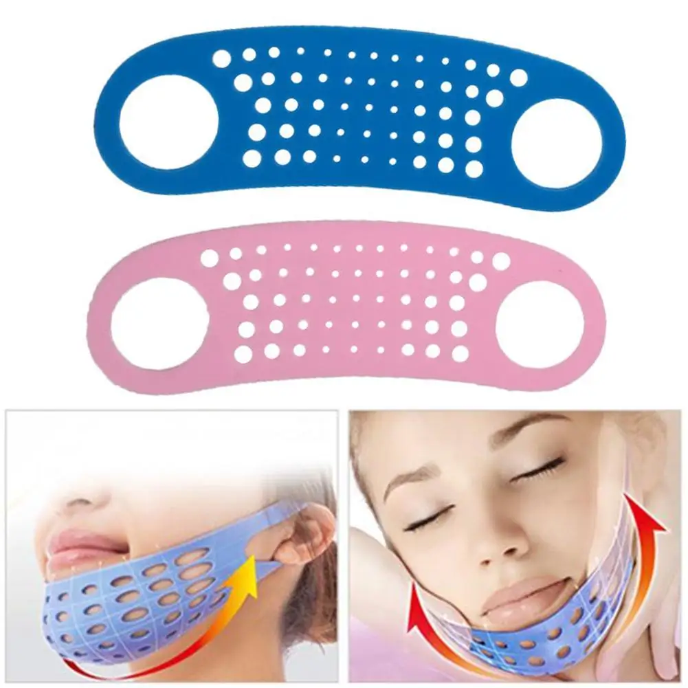 

Soft Face Slim Mask Massage Chin Cheek Lift Strap Slimming V Mask Silicon Face Band Belt Thin Shape Mask